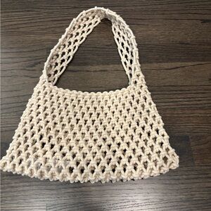 J.CREW Crochet/Macrame bag
